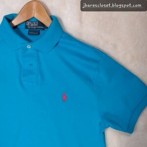 Polo Ralph Lauren | Men's Custom Fit Short Sleeve Polo Shirt Size S Aqua…
